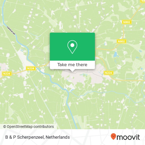 B & P Scherpenzeel, Holevoetplein 307 map
