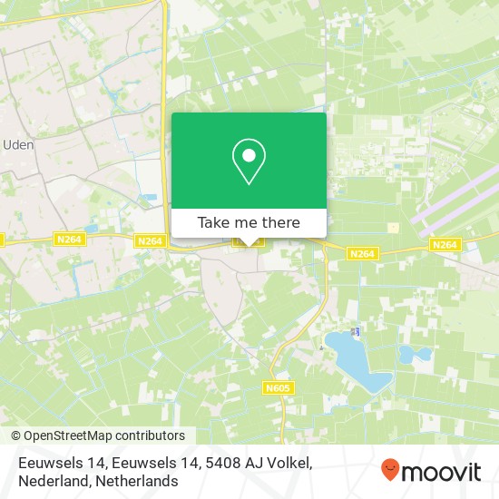 Eeuwsels 14, Eeuwsels 14, 5408 AJ Volkel, Nederland Karte