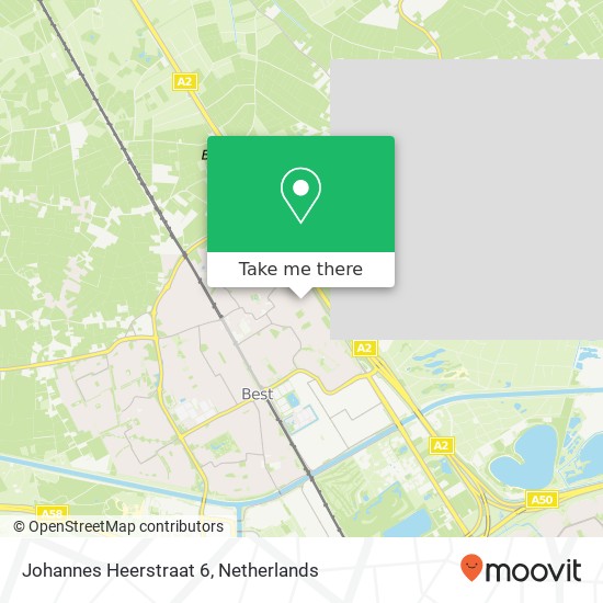 Johannes Heerstraat 6, 5683 EL Best Karte