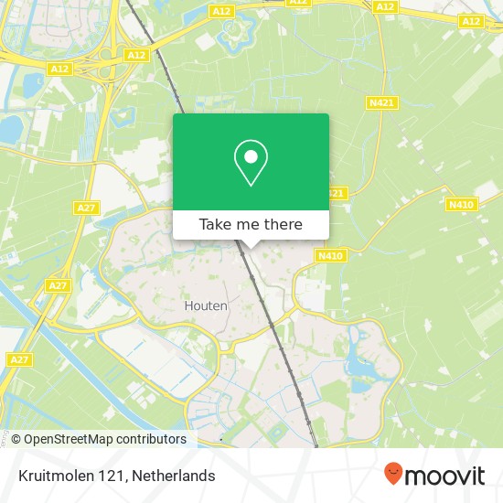 Kruitmolen 121, 3995 ER Houten map