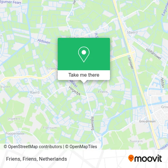 Friens, Friens map