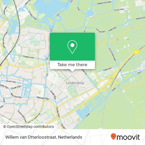 Willem van Otterloostraat, 2353 Leiderdorp map