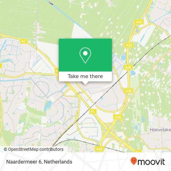 Naardermeer 6, 3825 Amersfoort map