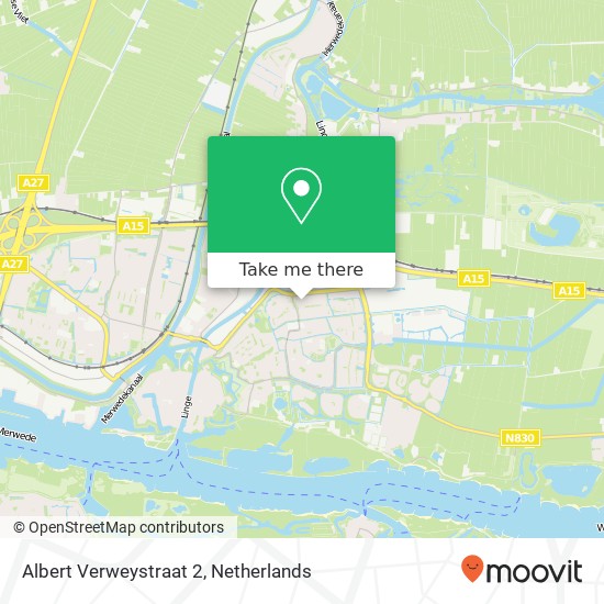 Albert Verweystraat 2, 4207 RE Gorinchem Karte