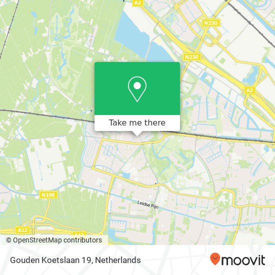 Gouden Koetslaan 19, 3451 WD Vleuten map