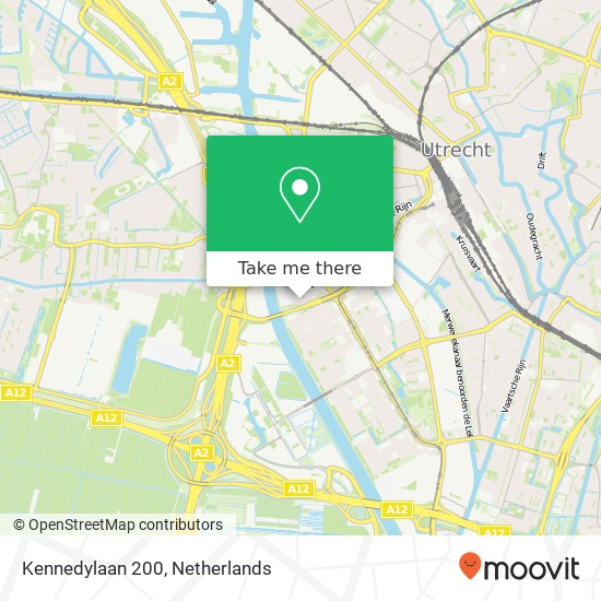 Kennedylaan 200, 3533 KM Utrecht Karte