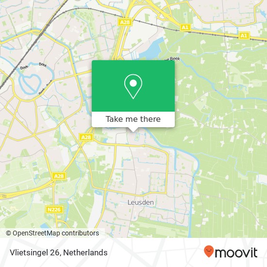Vlietsingel 26, 3831 SV Leusden map