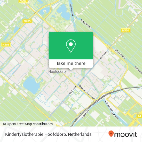 Kinderfysiotherapie Hoofddorp, Lutulistraat 145 map