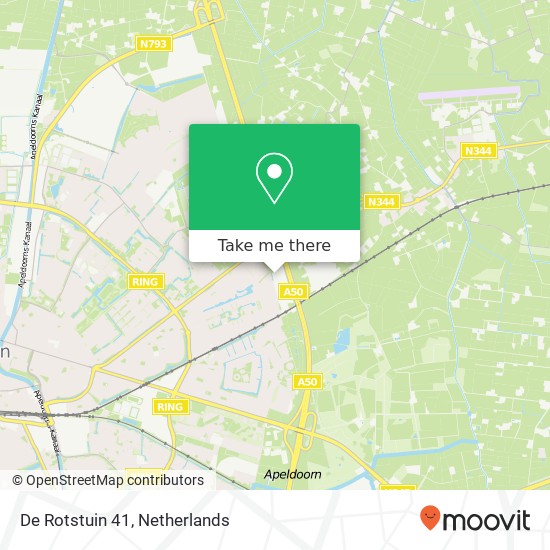 De Rotstuin 41, 7325 GB Apeldoorn map