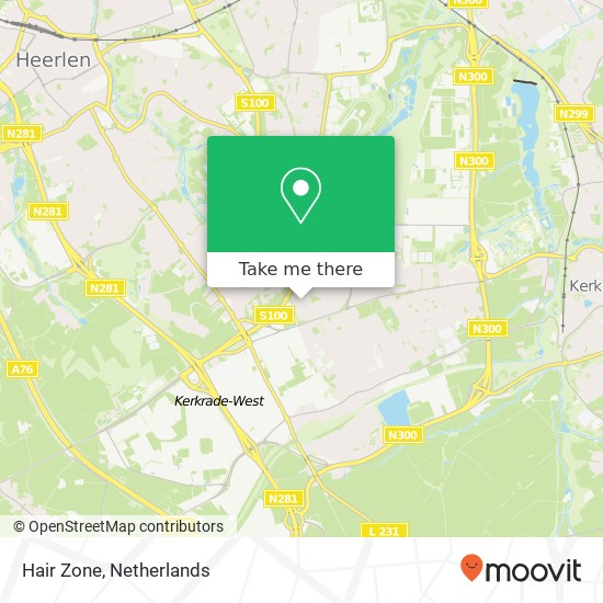 Hair Zone, Caumerstraat 80 map