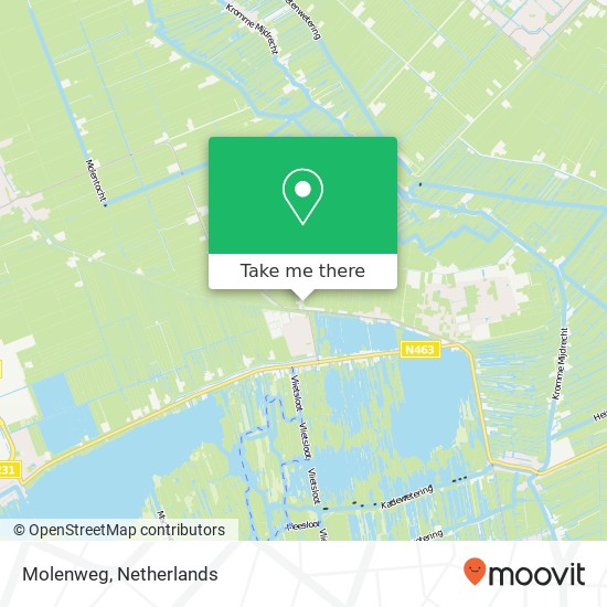 Molenweg, 2435 NV Zevenhoven Karte