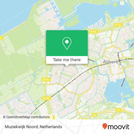 Muziekwijk Noord, Muziekwijk Noord, Almere, Nederland map