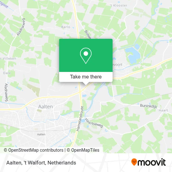 Aalten, 't Walfort map