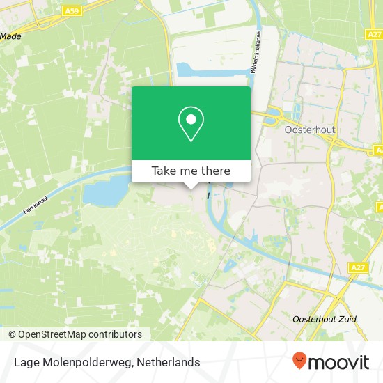 Lage Molenpolderweg, 4904 VC Oosterhout Karte