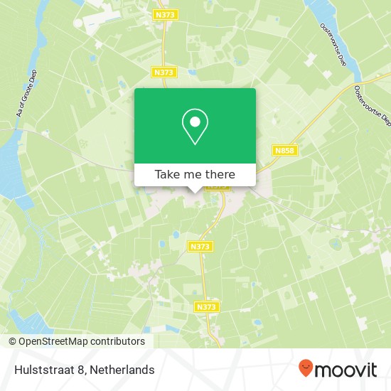 Hulststraat 8, 9331 JS Norg map