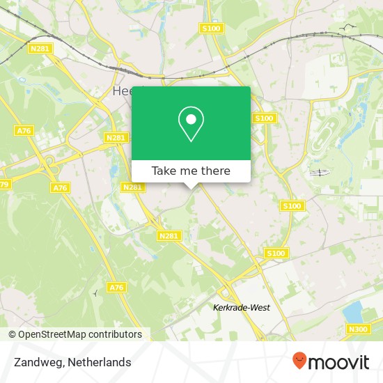 Zandweg, Zandweg, 6417 Heerlen, Nederland map