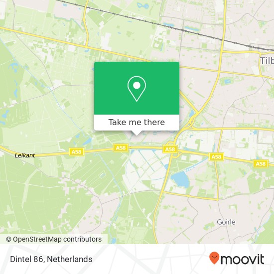 Dintel 86, 5032 CS Tilburg map