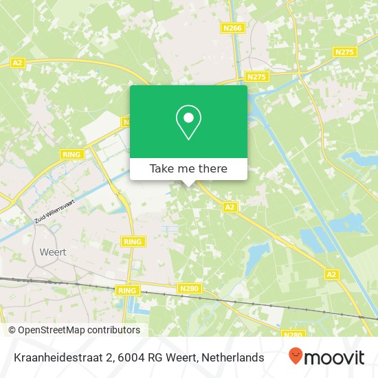 Kraanheidestraat 2, 6004 RG Weert map