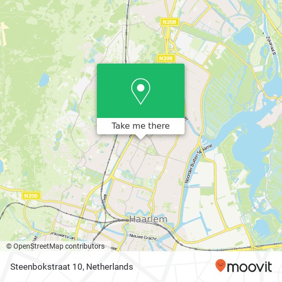 Steenbokstraat 10, 2024 RJ Haarlem map