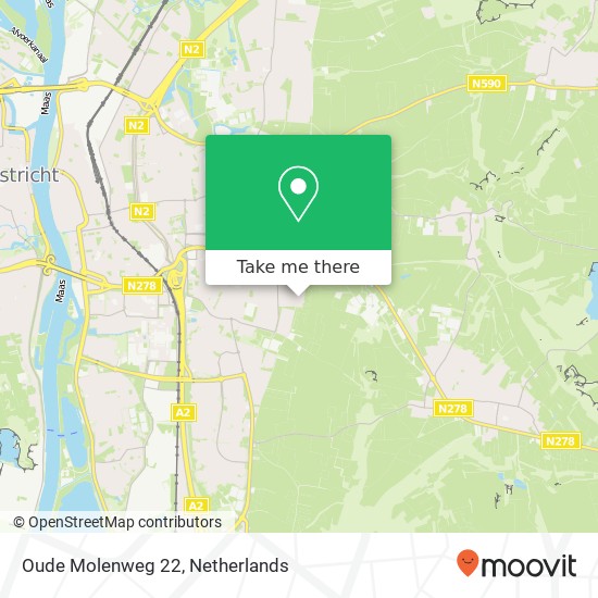 Oude Molenweg 22, 6227 XV Maastricht map