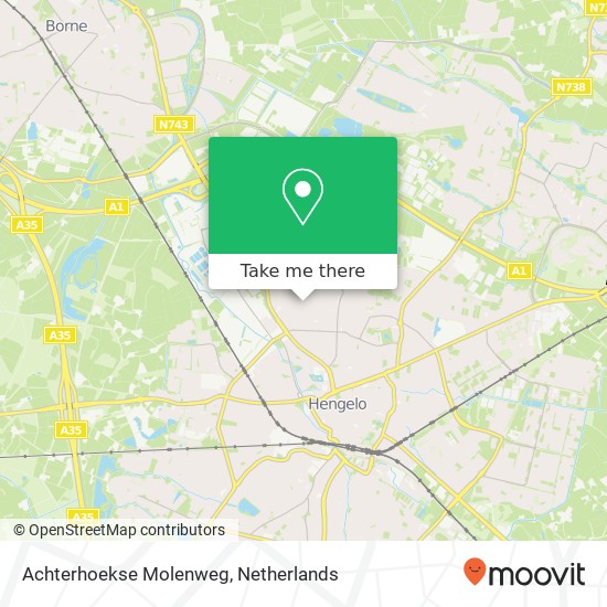 Achterhoekse Molenweg, 7556 GV Hengelo Karte