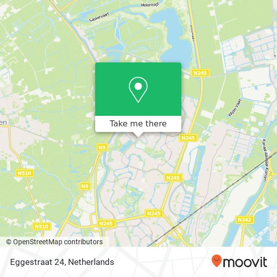 Eggestraat 24, 1825 ME Alkmaar Karte