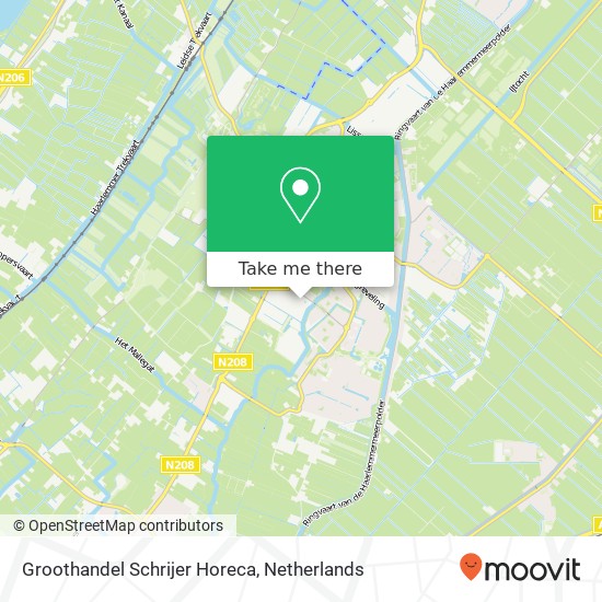 Groothandel Schrijer Horeca, Vennestraat 4A map