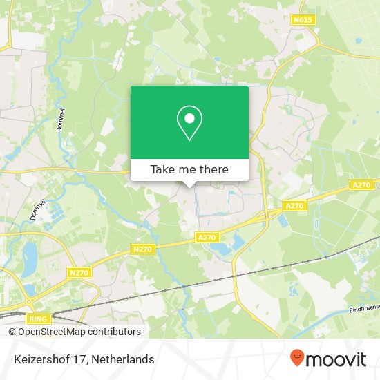 Keizershof 17, Keizershof 17, 5672 PD Nuenen, Nederland map