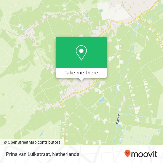 Prins van Luikstraat, 5575 BR Luyksgestel map