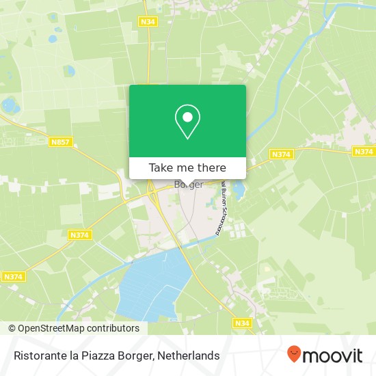 Ristorante la Piazza Borger, Bergmans Beinsstraat map