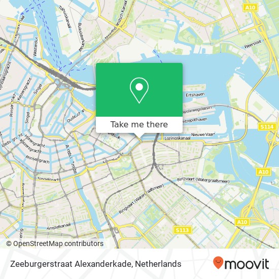 Zeeburgerstraat Alexanderkade, 1018 AG Amsterdam map