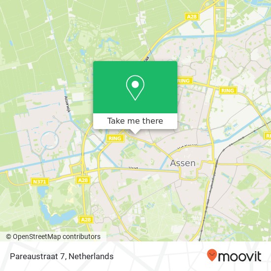 Pareaustraat 7, 9406 JV Assen map