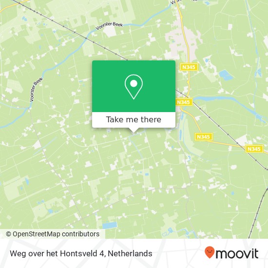 Weg over het Hontsveld 4, 7399 RH Empe Karte