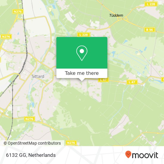 6132 GG, 6132 GG Sittard, Nederland Karte