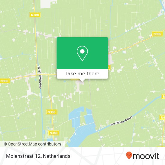 Molenstraat 12, 9821 PG Oldekerk map