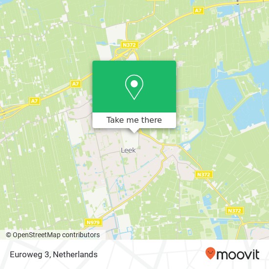 Euroweg 3, 9351 EM Leek map