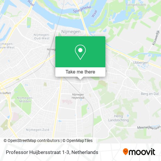 Professor Huijbersstraat 1-3 map