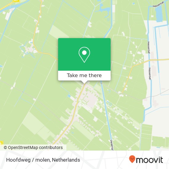 Hoofdweg / molen, 9695 HV Bellingwolde Karte