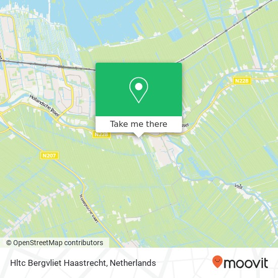 Hltc Bergvliet Haastrecht, Provincialeweg West 3 map