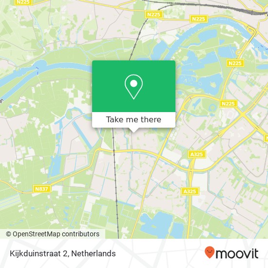 Kijkduinstraat 2, 6843 JT Arnhem map