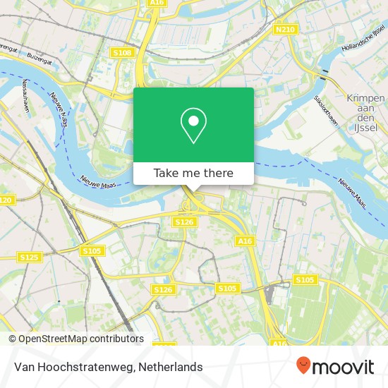 Van Hoochstratenweg, Van Hoochstratenweg, 3077 Rotterdam, Nederland map