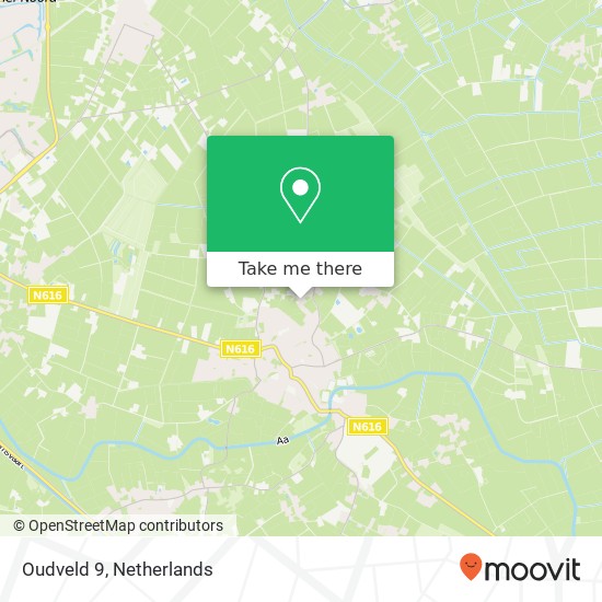 Oudveld 9, Oudveld 9, 5469 AA Erp, Nederland map