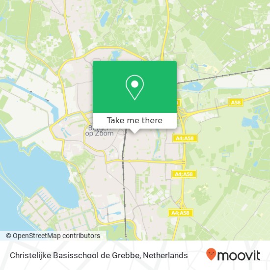 Christelijke Basisschool de Grebbe, Kastanjelaan 121 map