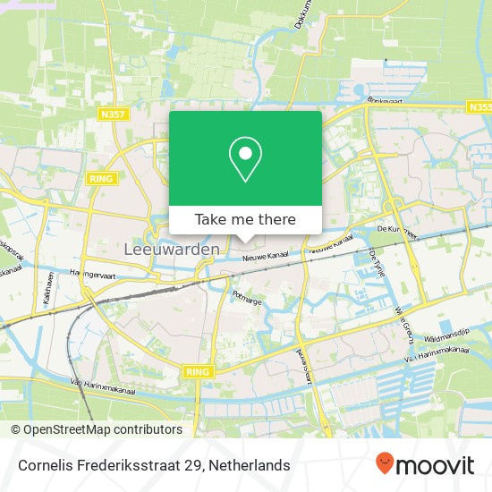 Cornelis Frederiksstraat 29, 8921 AT Leeuwarden map