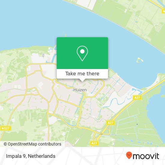 Impala 9, 1273 HJ Huizen map