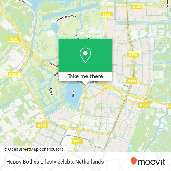 Happy Bodies Lifestyleclubs, Laan Nieuwer-Amstel 4A map