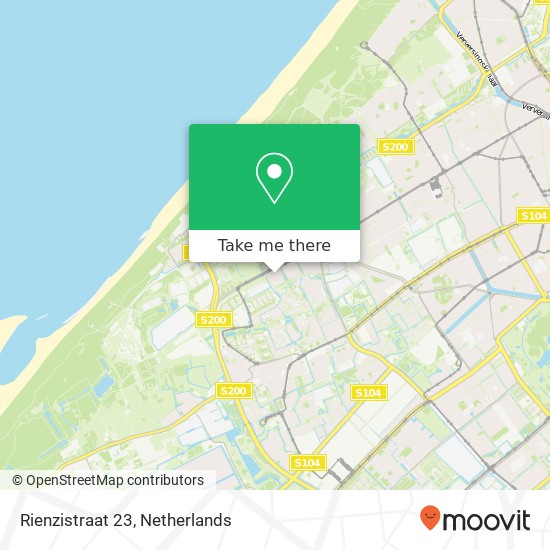 Rienzistraat 23, 2555 JS Den Haag map