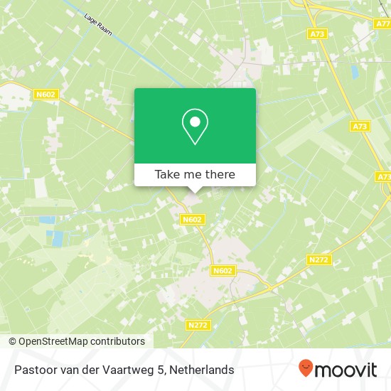 Pastoor van der Vaartweg 5, 5846 AK Ledeacker map