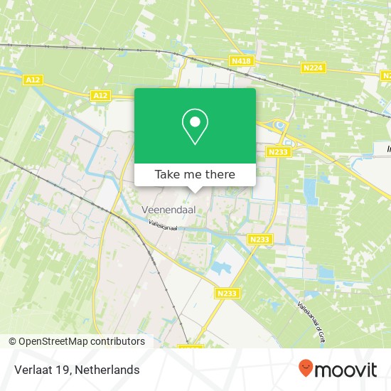 Verlaat 19, 3901 RD Veenendaal map