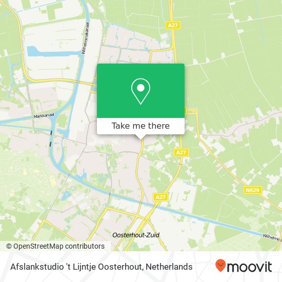 Afslankstudio 't Lijntje Oosterhout, Abdis van Thornstraat 68C map